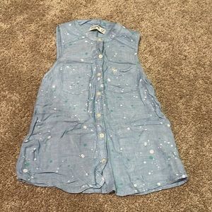 paint splatter button up